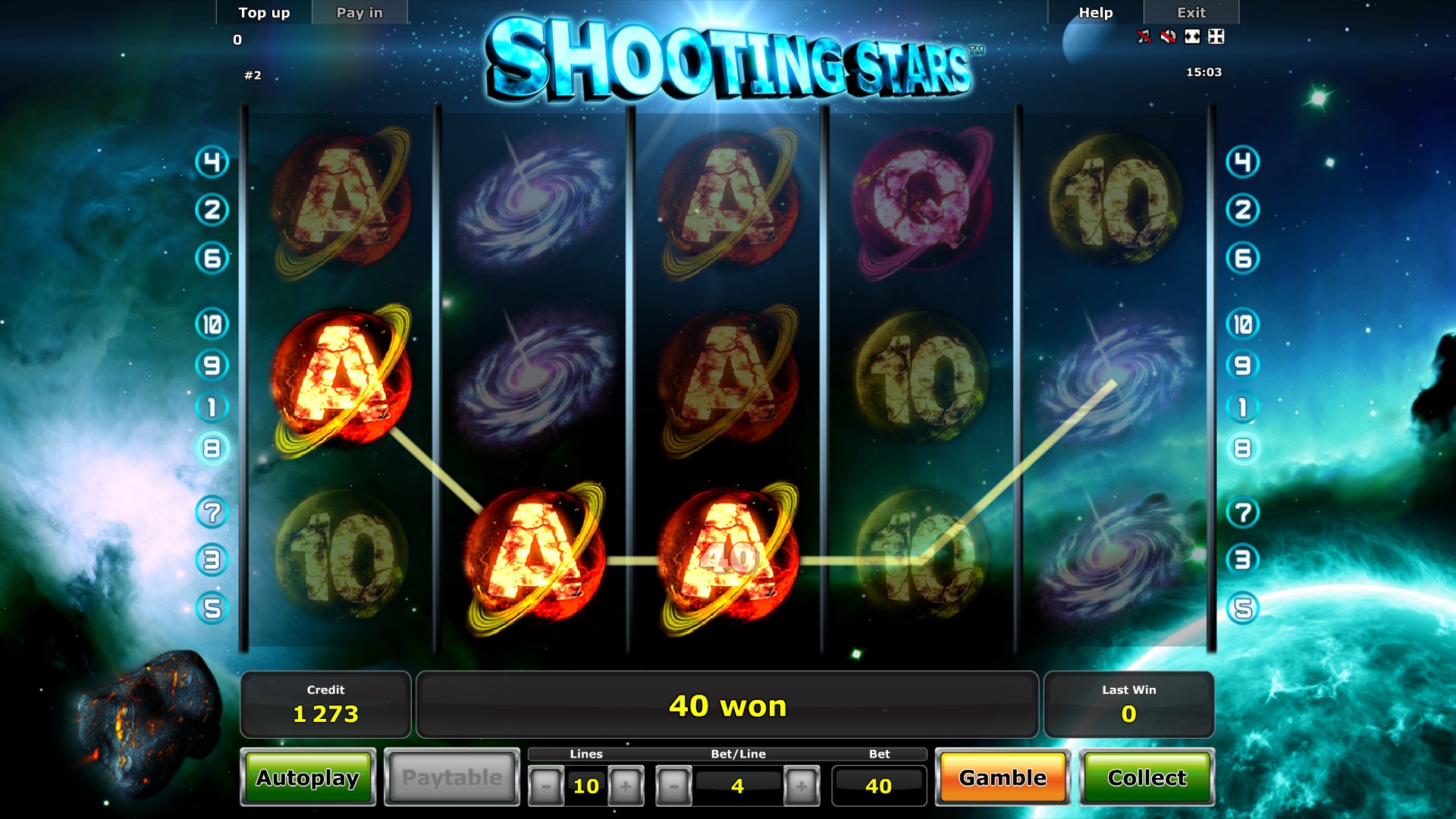 gioco Shooting Stars Slot Gratis